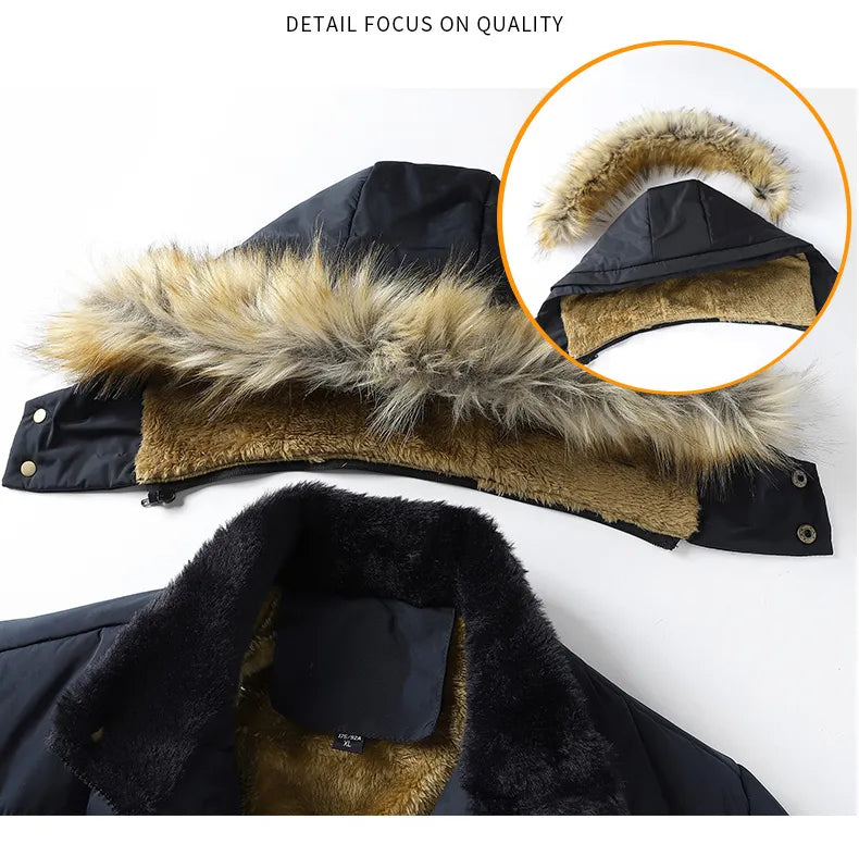 Drune | Herren Parka Wintergefüttert