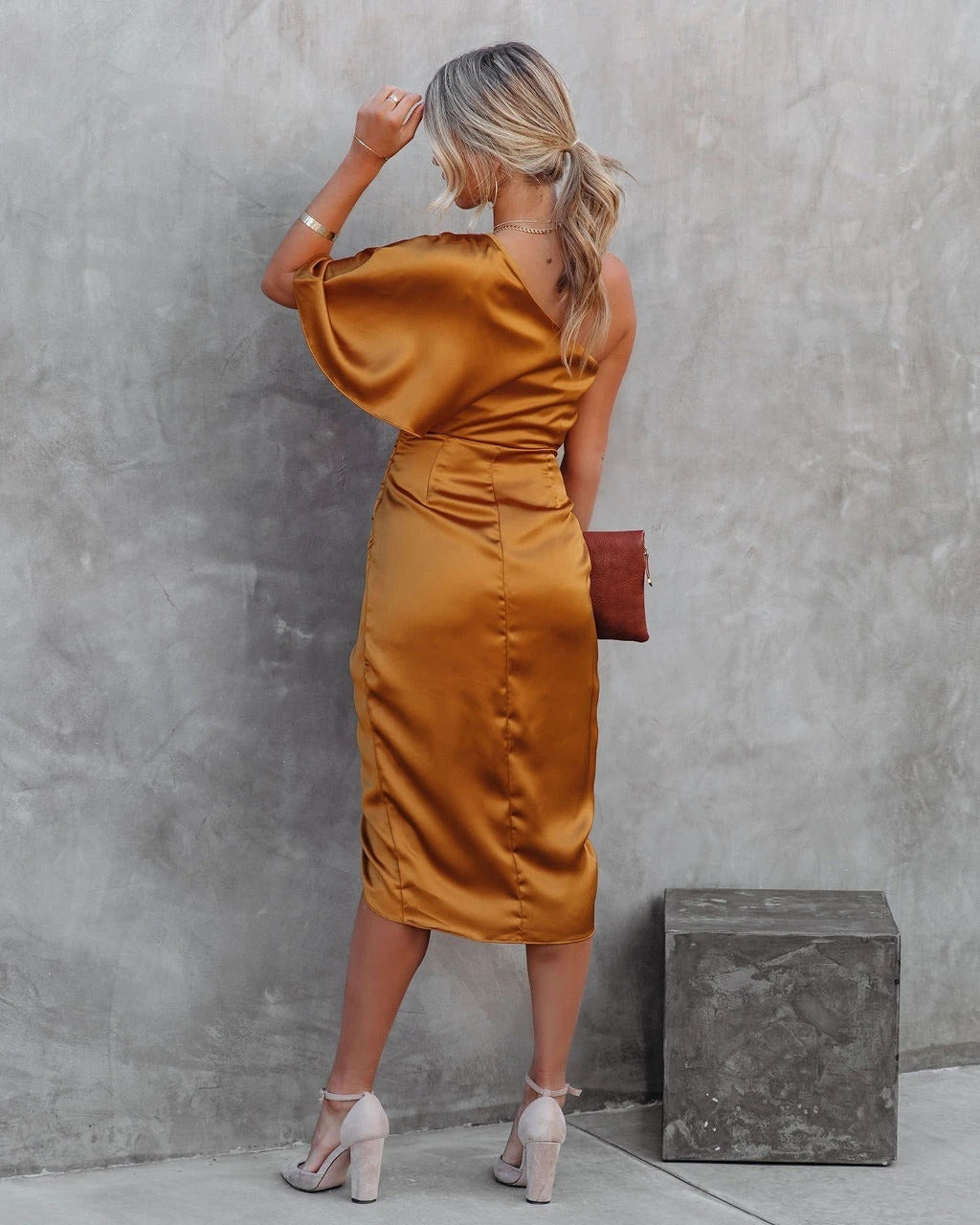 Drune | Sexiest einäugiges ungleichmäßiges Rockkleid Damen Abendkleid