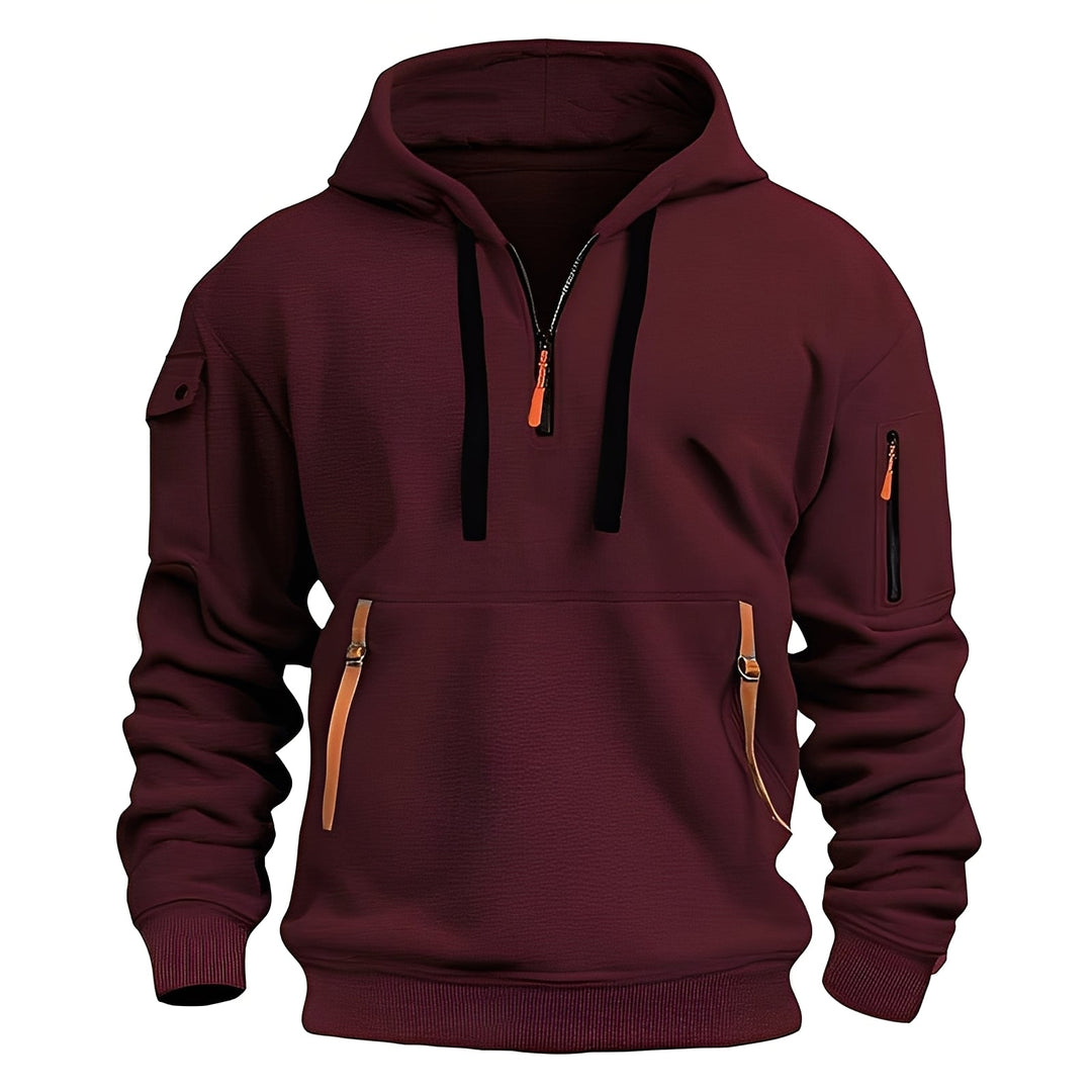 Drune | Locker Hoodie mit Halbzip für Männer