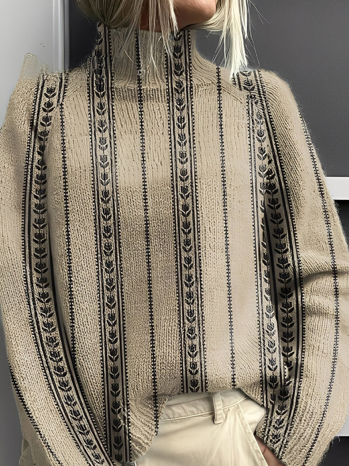 Drune | Moderne, lebendige Damen-Rollkragenpullover
