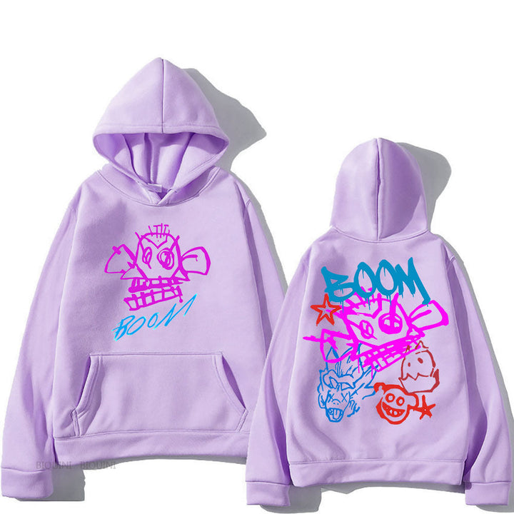 Drune | Arcane Jinx Cartoon Langarm-Hoodie