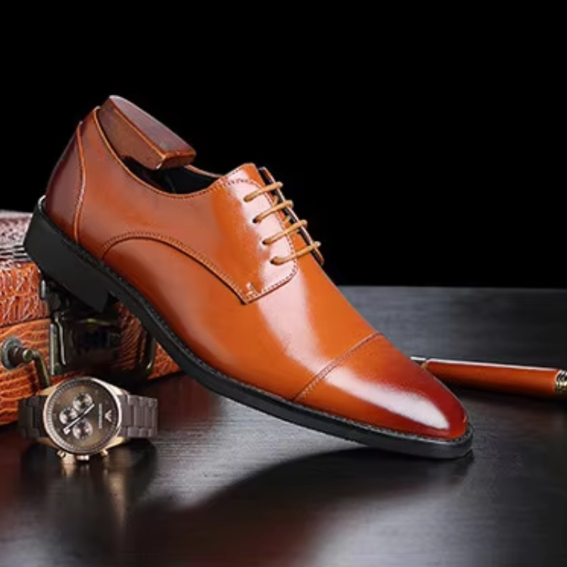 Drune | Luxuriöse Leder Herrenschuhe Mit Schnürung Und Polierter Oberfläche