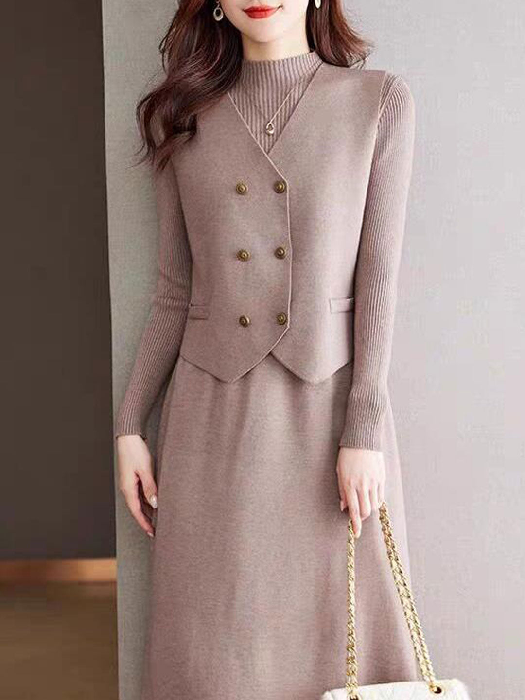 Drune | Strickjacke und Kleid für Frauen