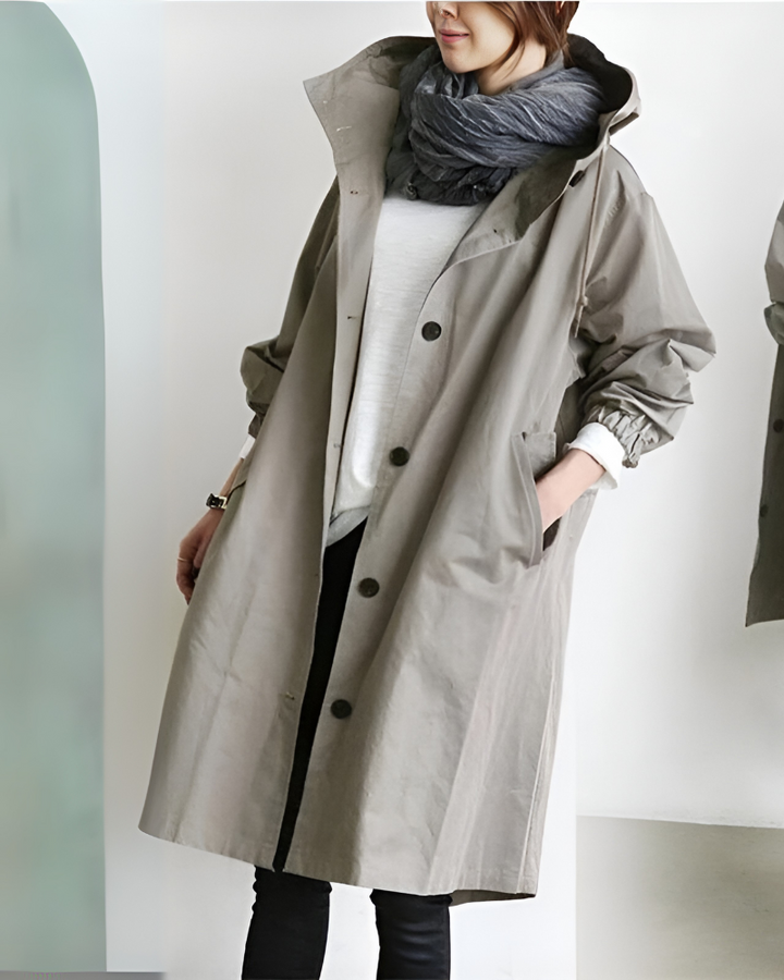 Drune | Klassischer Trenchcoat mit Kapuze