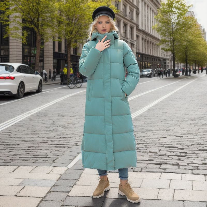 Drune | Warme Gefütterte Damen Pufferjacke mit Kapuze