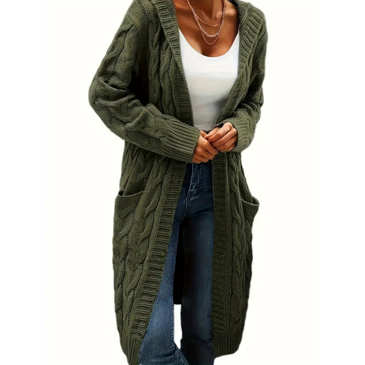 Drune | Cardigan Lang - Strickjacke Mit Taschen