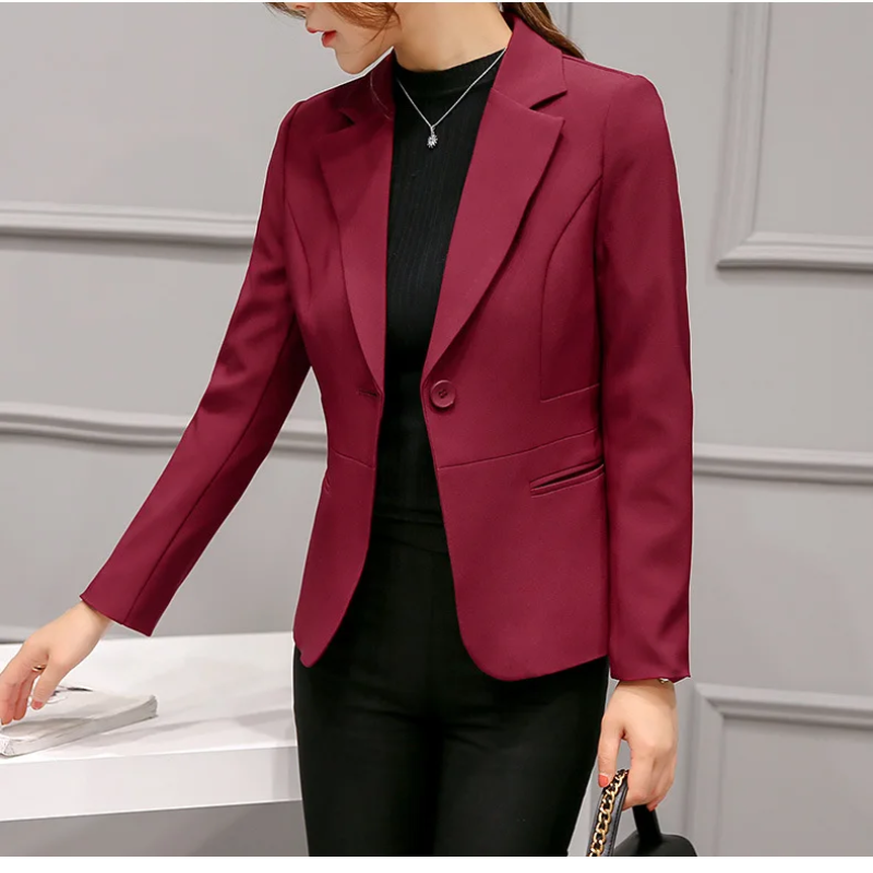 Drune | Eleganter Damen Blazer mit Langen Ärmeln Perfekt für Die Arbeit
