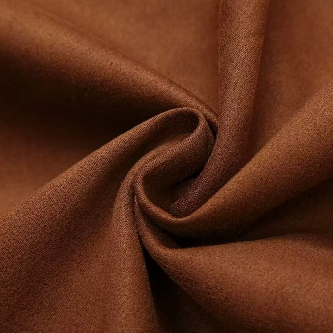 Drune | Damen Wildleder Übergröße Winterjacke