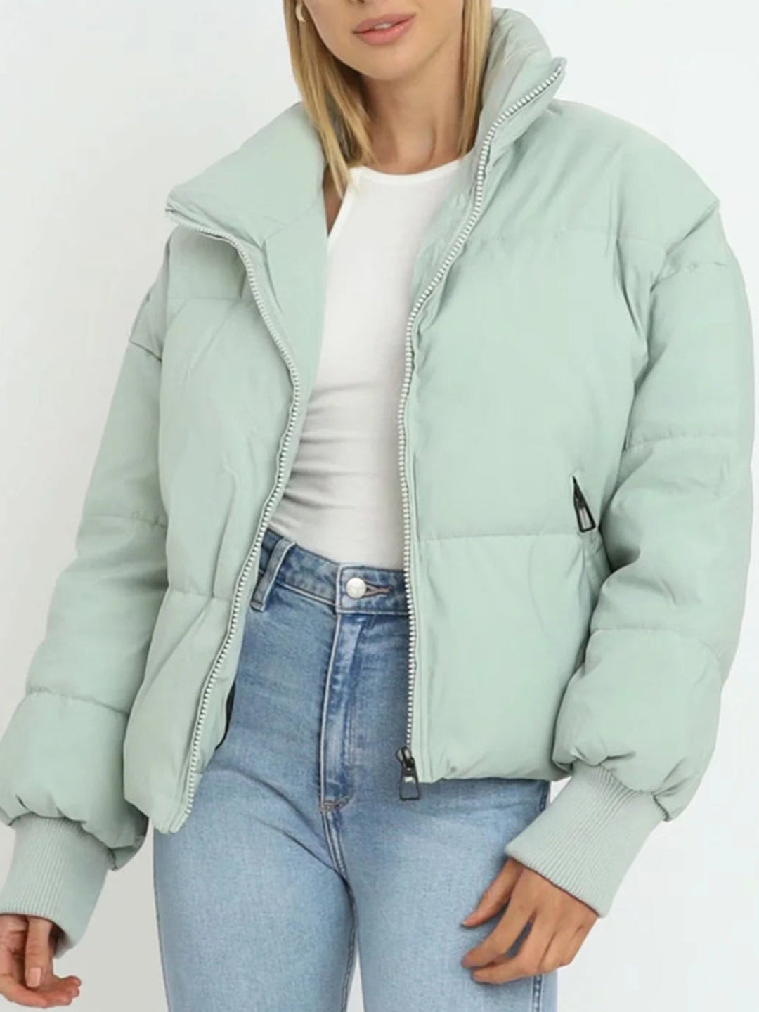 Drune | Kurze Pufferjacke Mit Reißverschluss - Reißverschluss