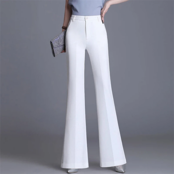Drune | Elegante Enganliegende Hohe Taille Flared Hosen