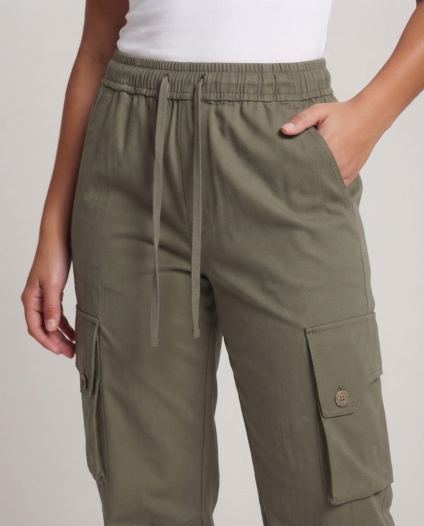 Damen Cargo-Hosen Drune
