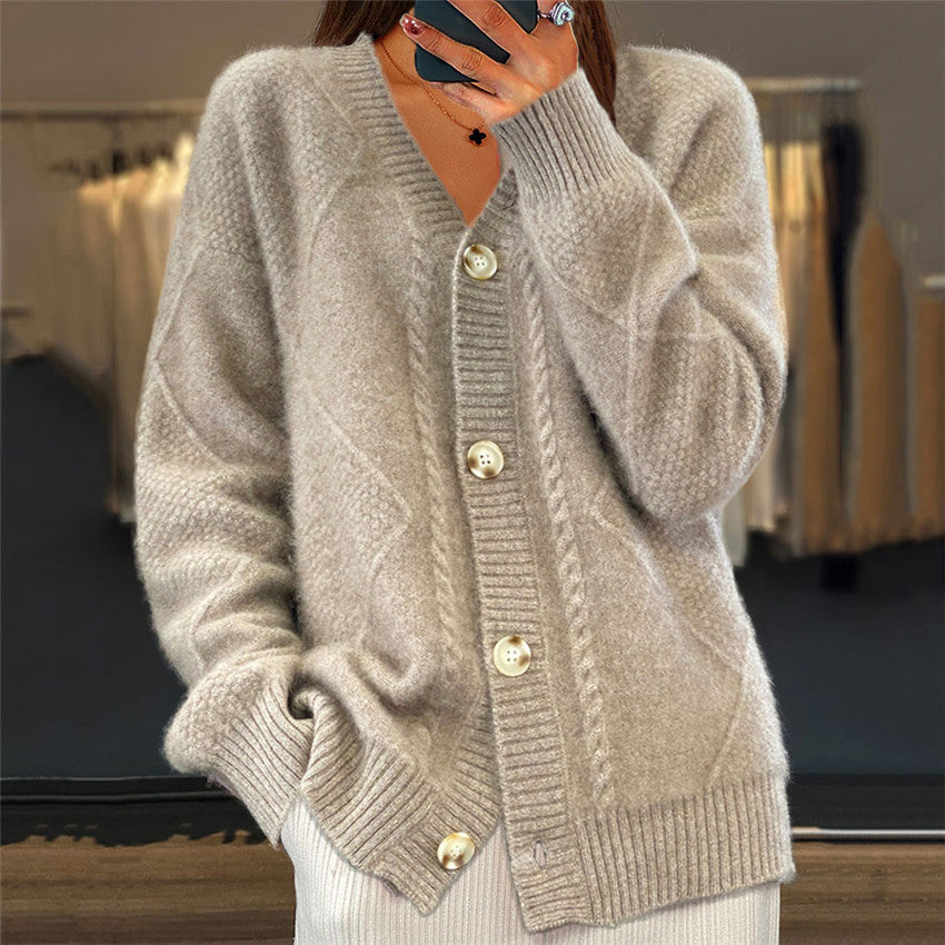 Drune | Strickjacke mit V-Ausschnitt