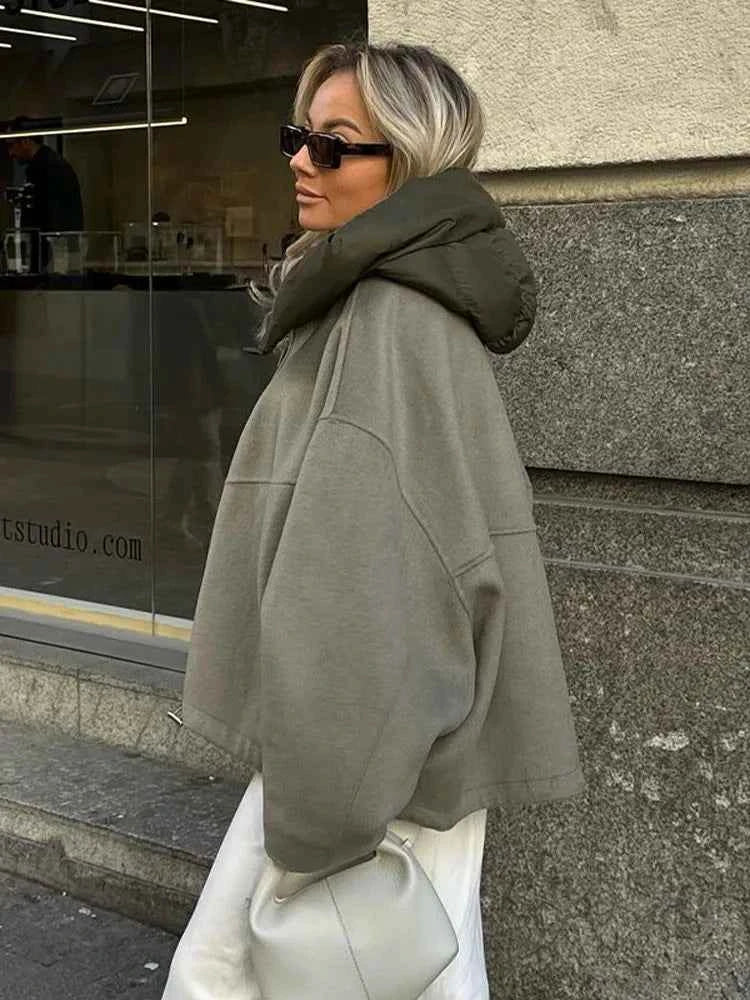 Drune | Übergröße gesteppter Hoodie