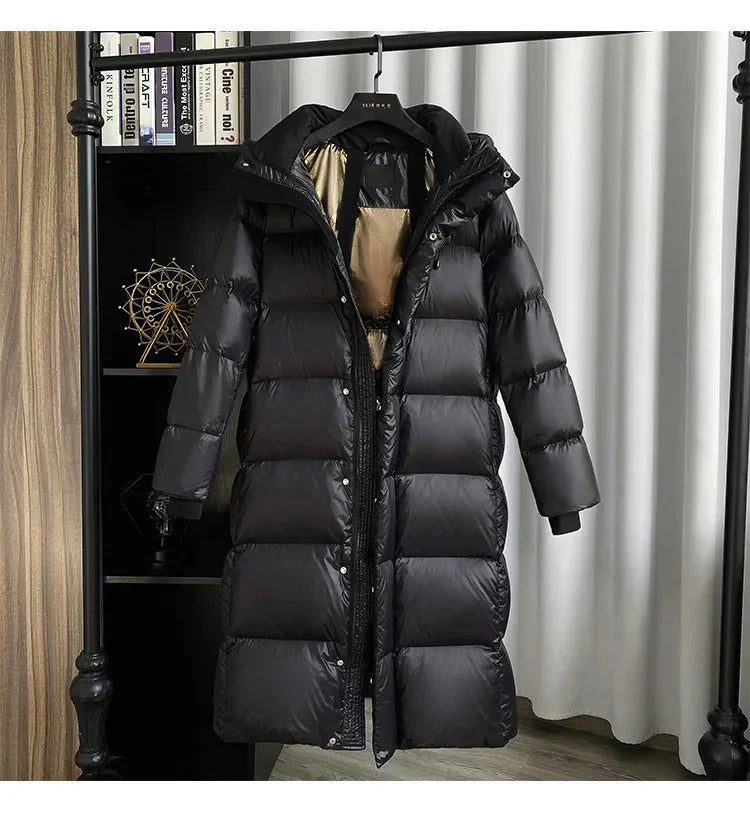 Drune | Dicke Puffer Kappuzen-Daunenjacke