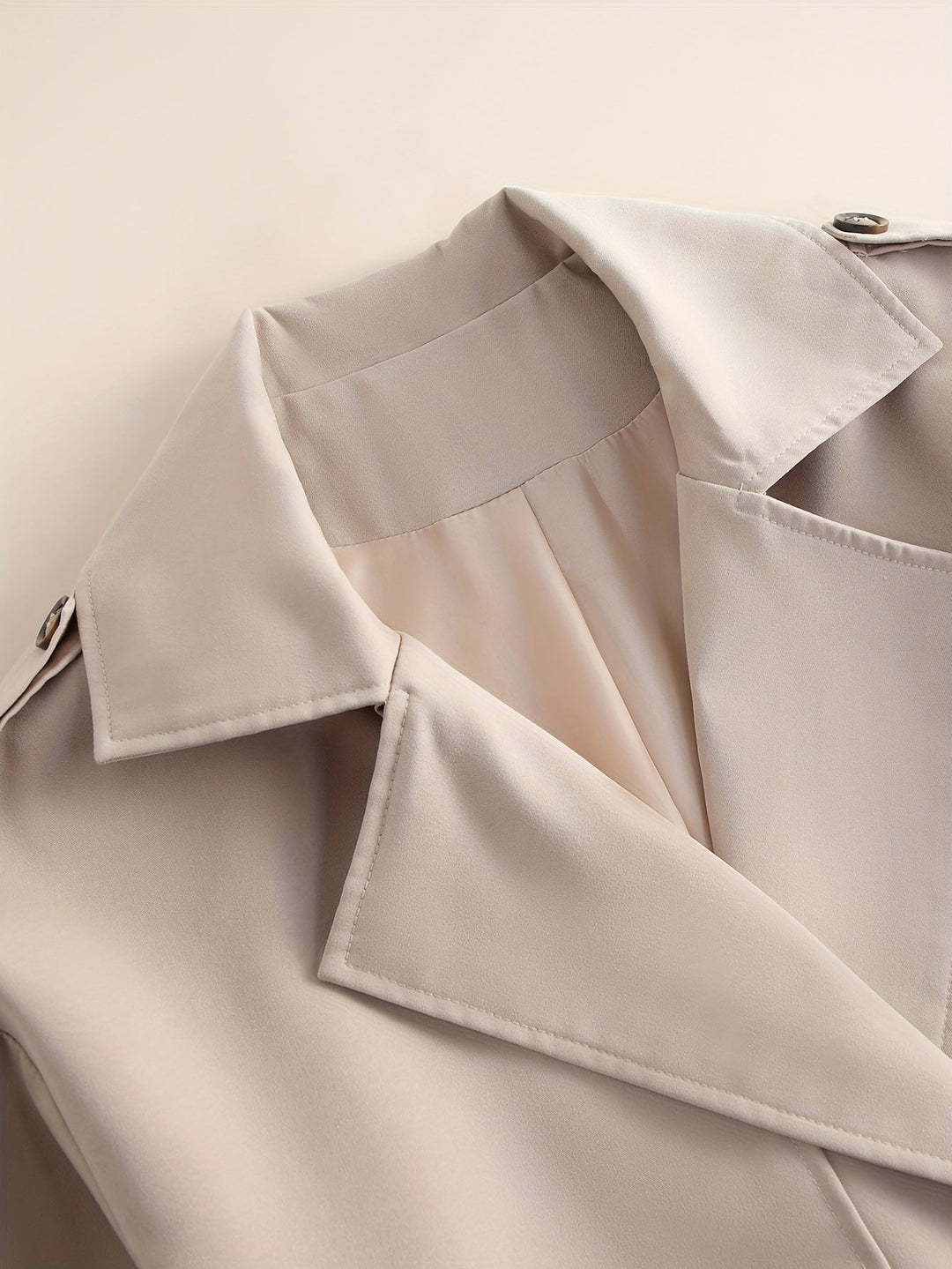 Drune | Gürteltrenchcoat mit langen Ärmeln für Frauen Perfekt für den Alltag