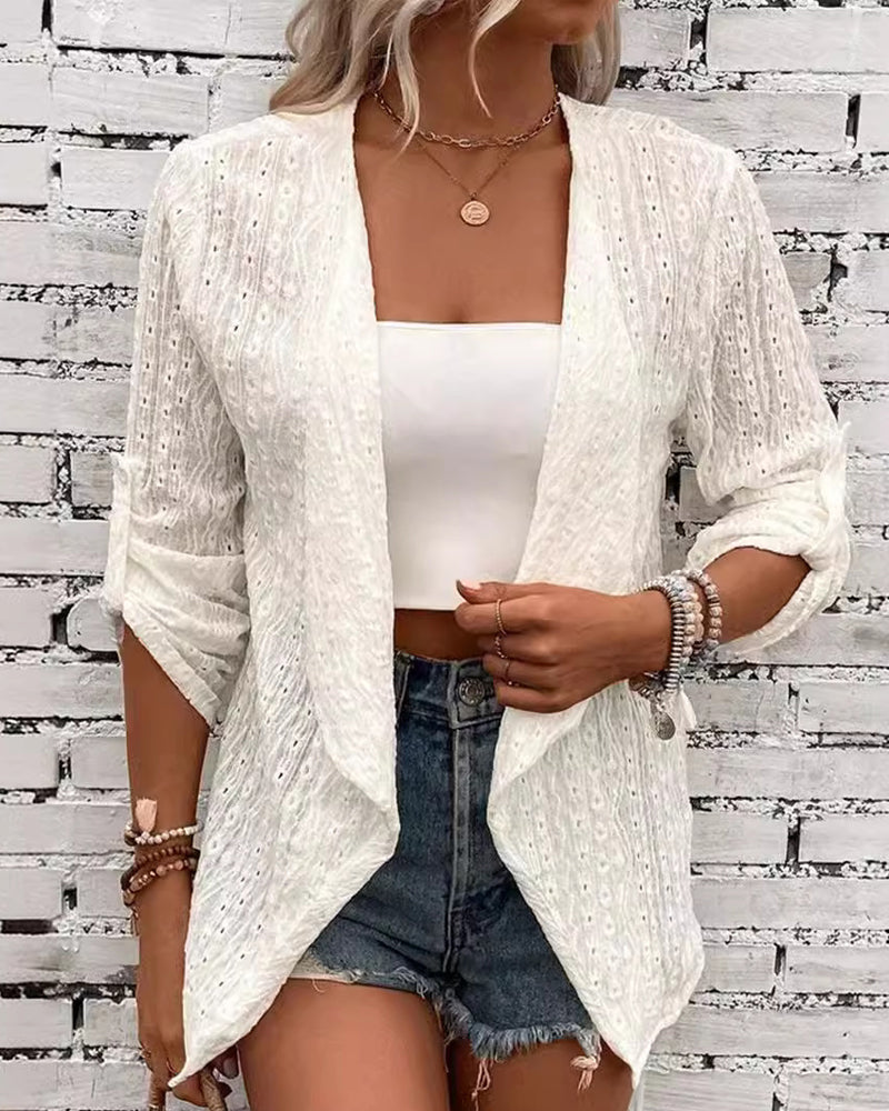 Drune | Einfarbige Elegante Strickjacke