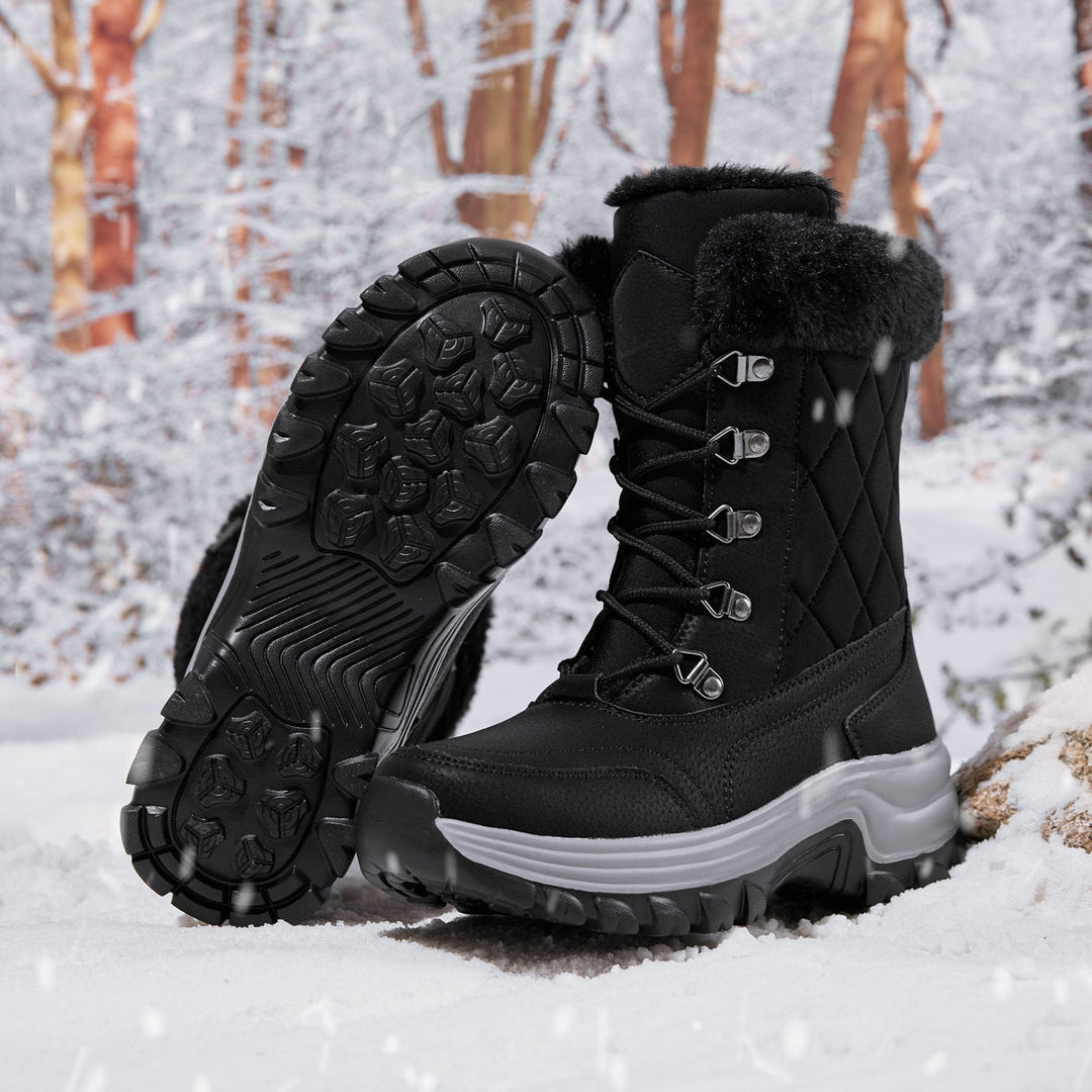 Drune | Lässige Winter Fleece-gefütterte Stiefel für Frauen