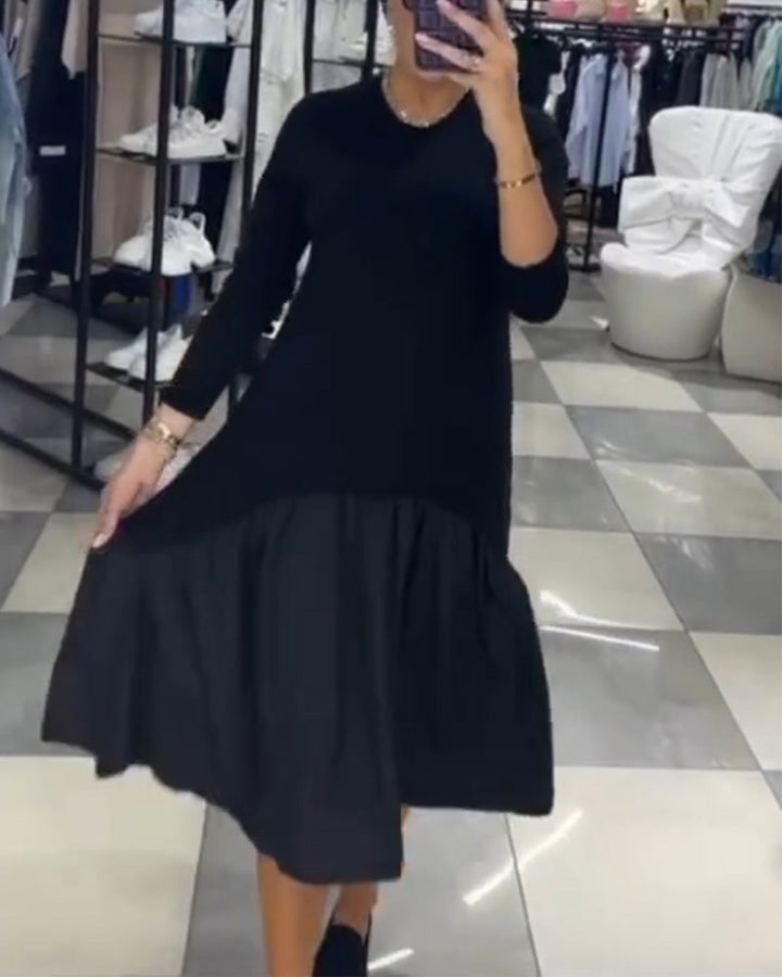 Drune | Patchworkkleid mit Rüschen