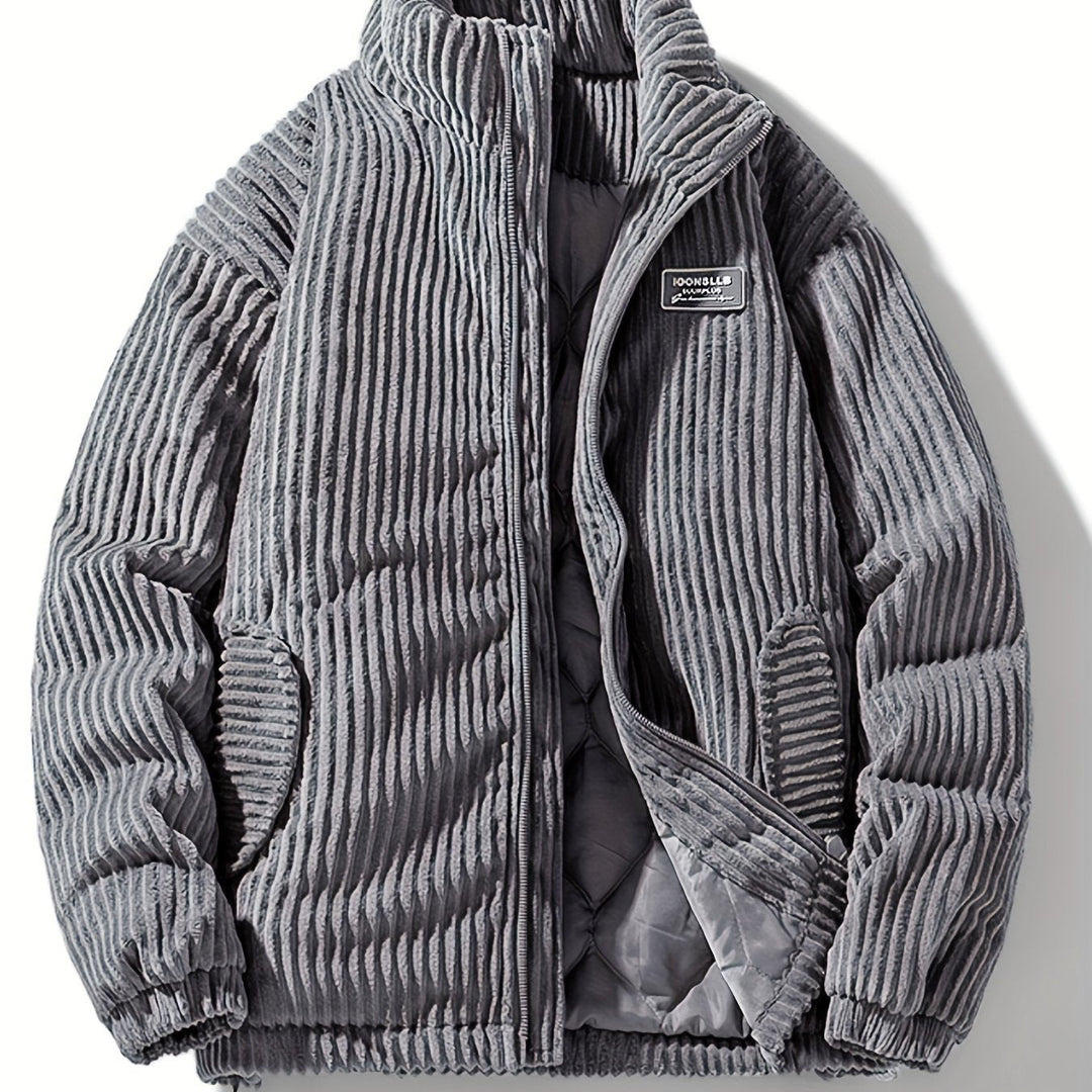 Drune | Lässig geschnittene Winterjacke aus Cord