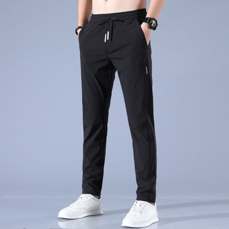 Drune | Atmungsaktive Gerade Sporthose Aus Sommer Eis Seide Für Herren