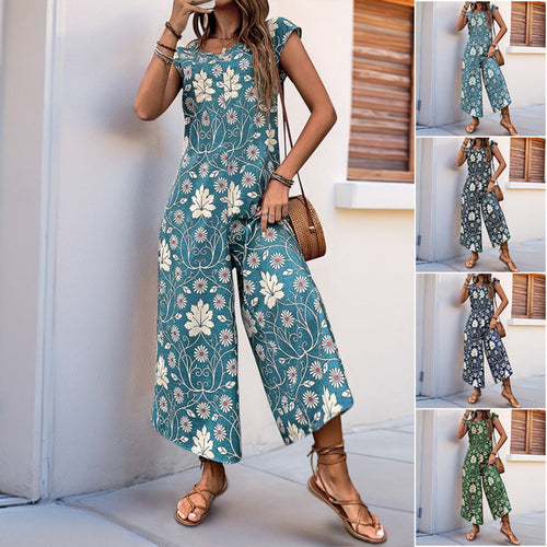 Drune | Lockerer Jumpsuit mit Blumendruck