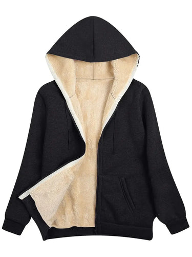 Drune | Warme und weiche Kapuzenjacke für Damen | Perfekt für den Winter