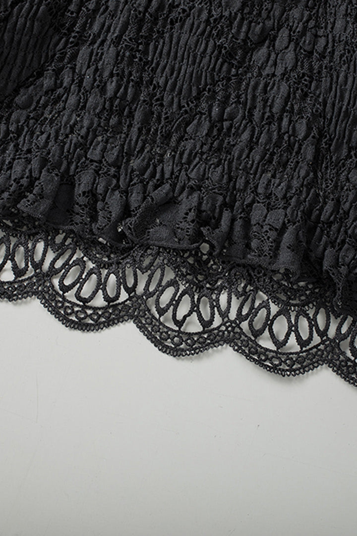 Drune | V-Ausschnitt Spitze Cropped Cami