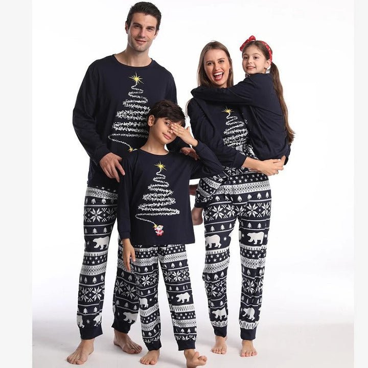 Drune | Stilvolle Winter Familien Weihnachts-Pyjama Set für Unisex