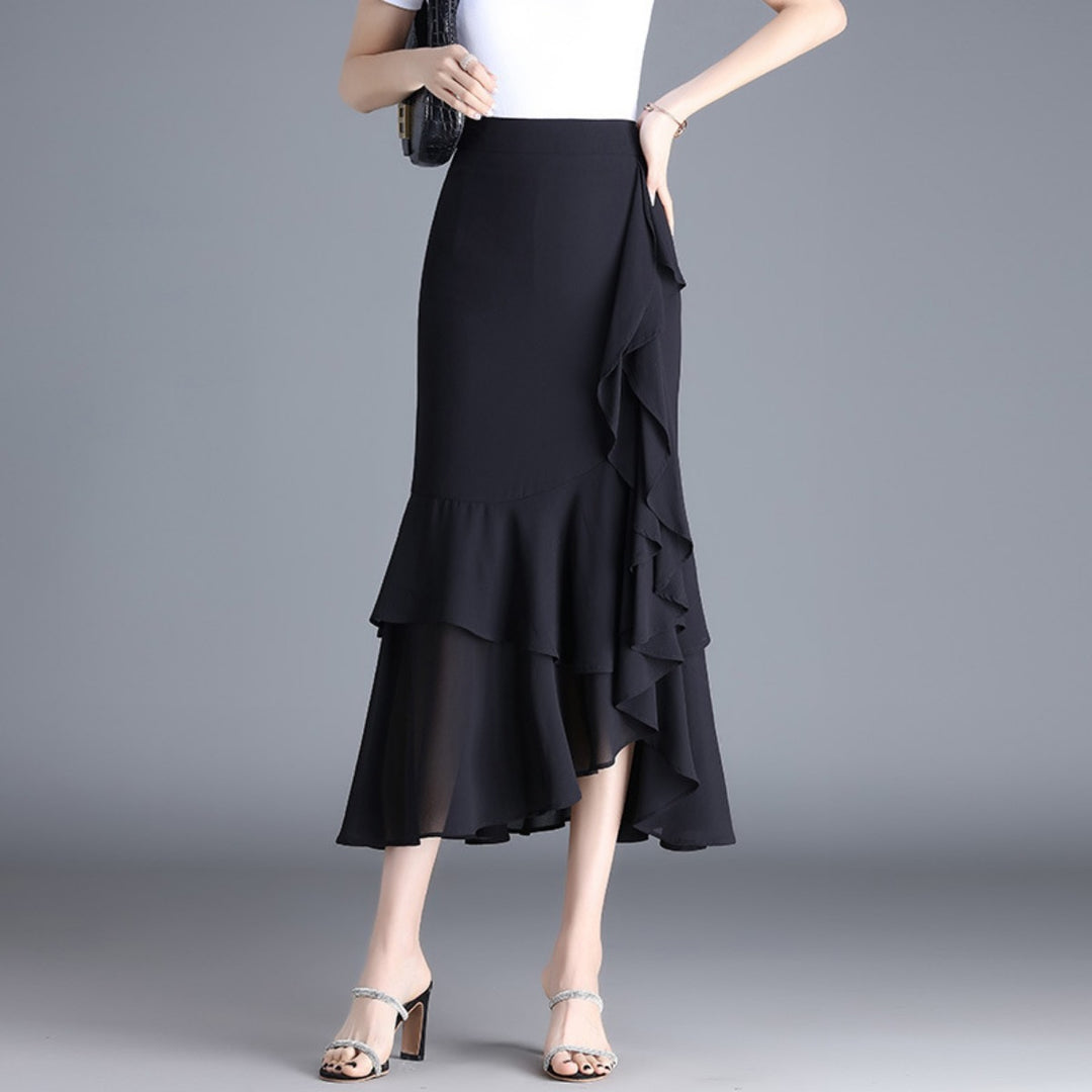 Drune | Rock mit hoher Taille und Öffnung