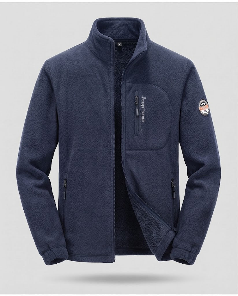 Herren Fleecejacke mit hohem Kragen Drune