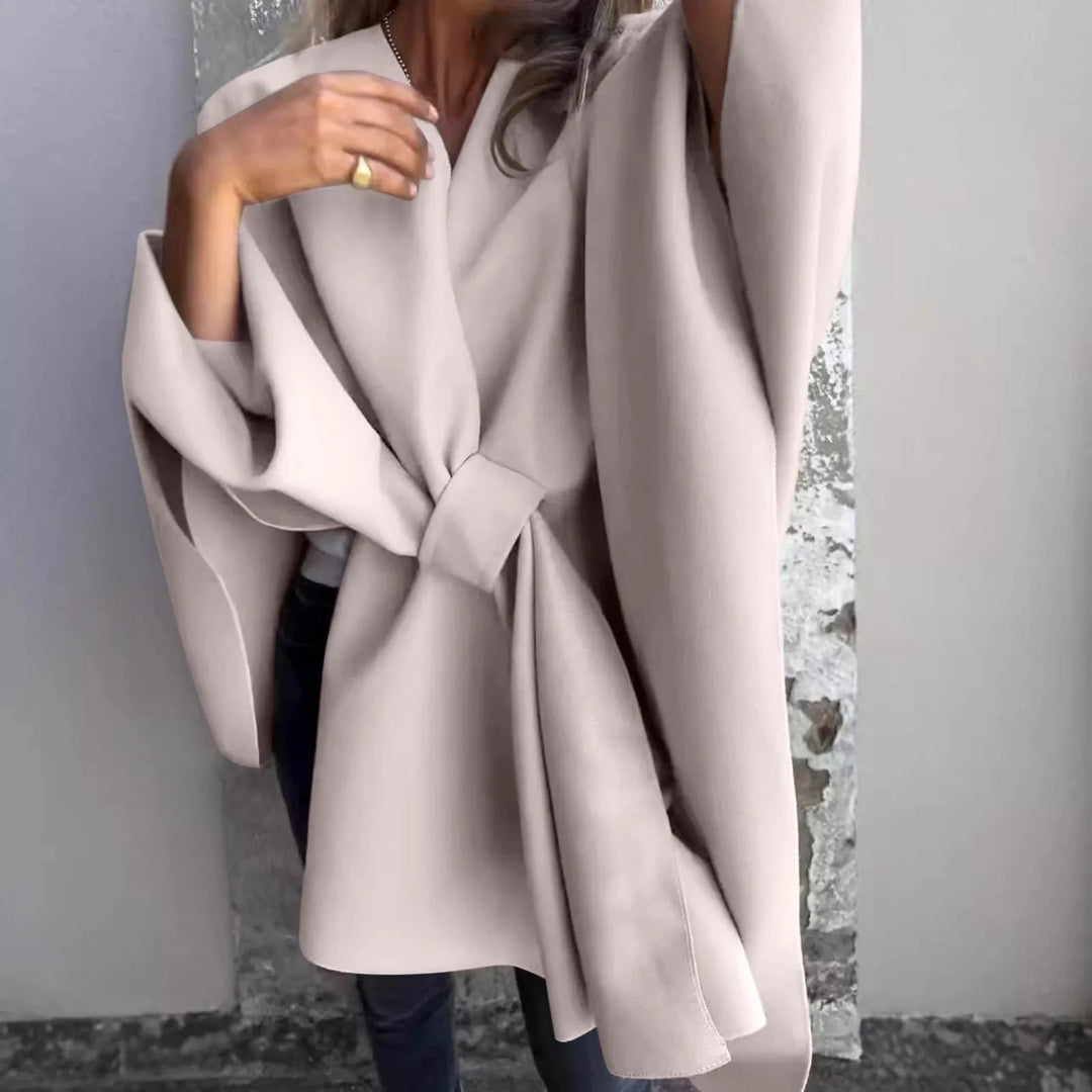Drune | Cozy knitted long cardigan with batwing sleeves