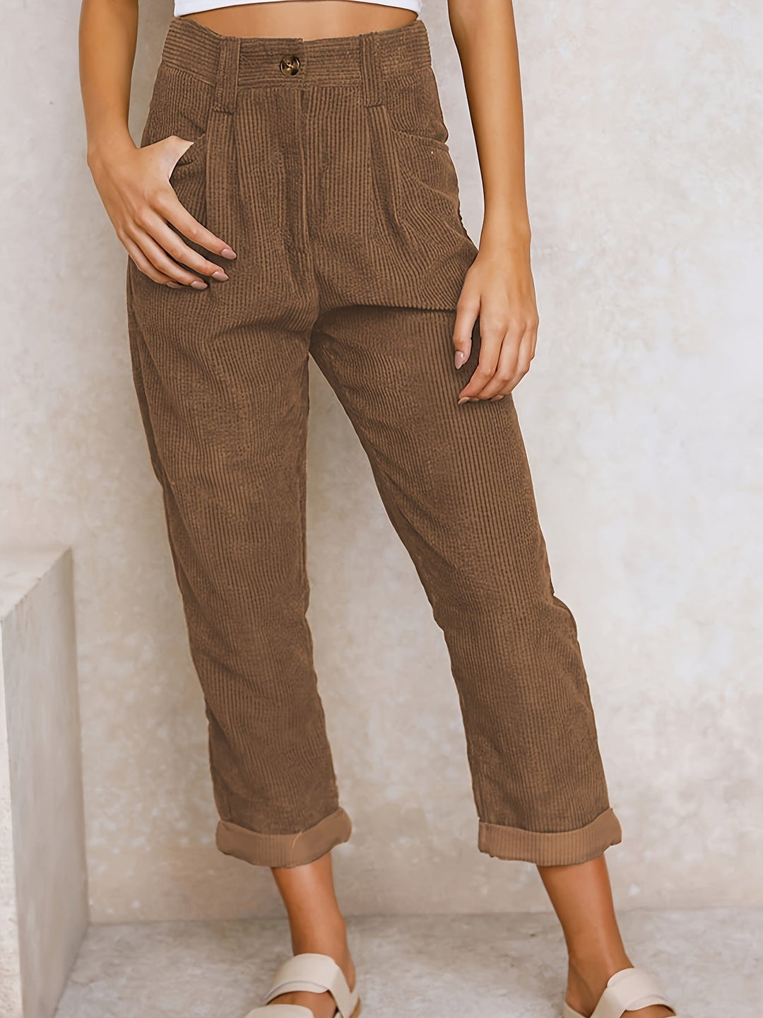 Drune | Damen Stoffhose mit geradem Bein für eleganten Stil