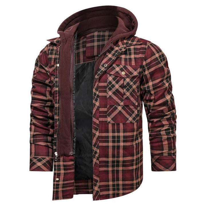 Drune | Karierte Herrenjacke