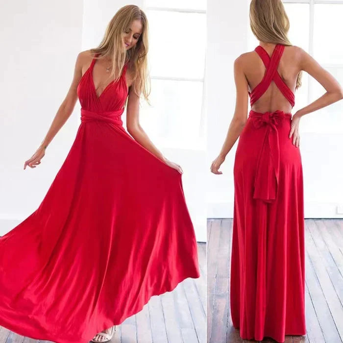 Wickelkleid mit Trägern
