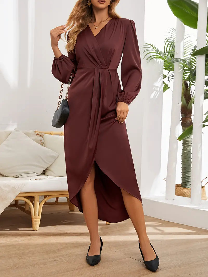 Drune | Elegante Midi Wickelkleid