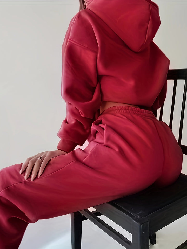 Drune | Damen Freizeit Kapuzenpullover und Jogginghosen