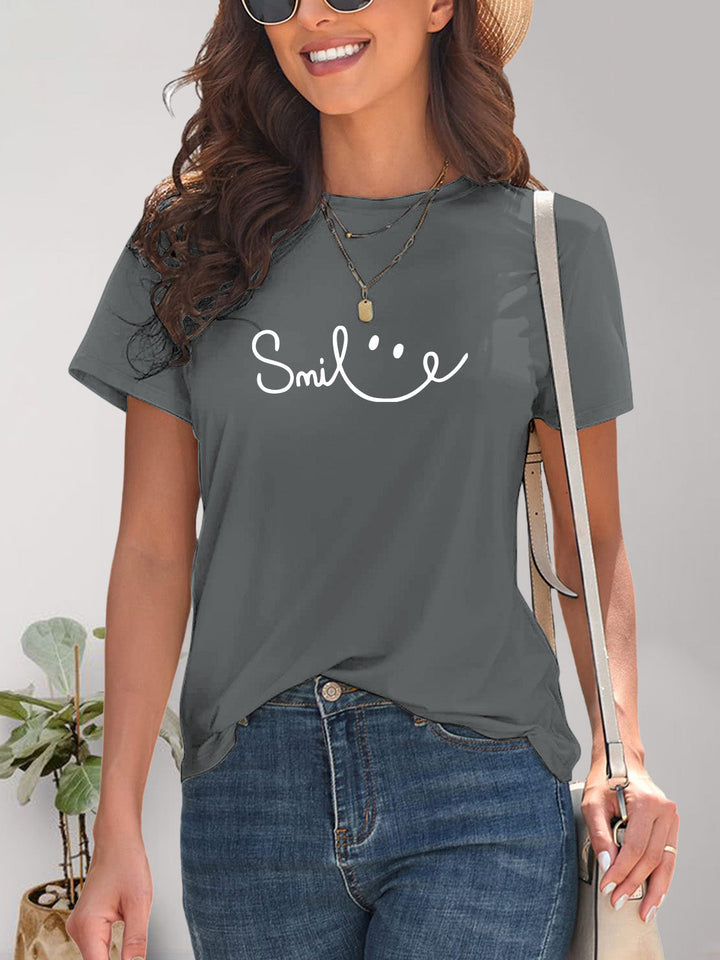 Drune | Smile Rundhals Kurzarm T-Shirt