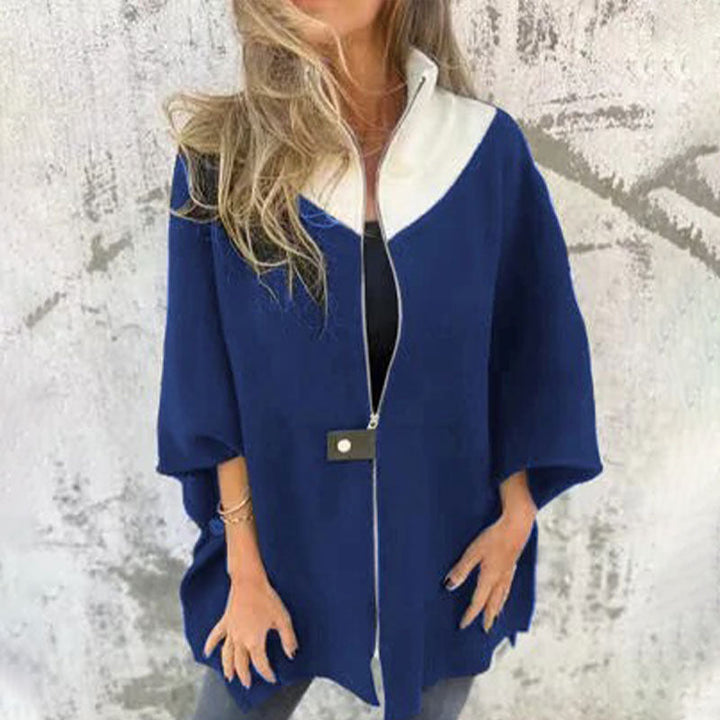 Drune | Bicolor-Langjacke für elegante Lagenlooks