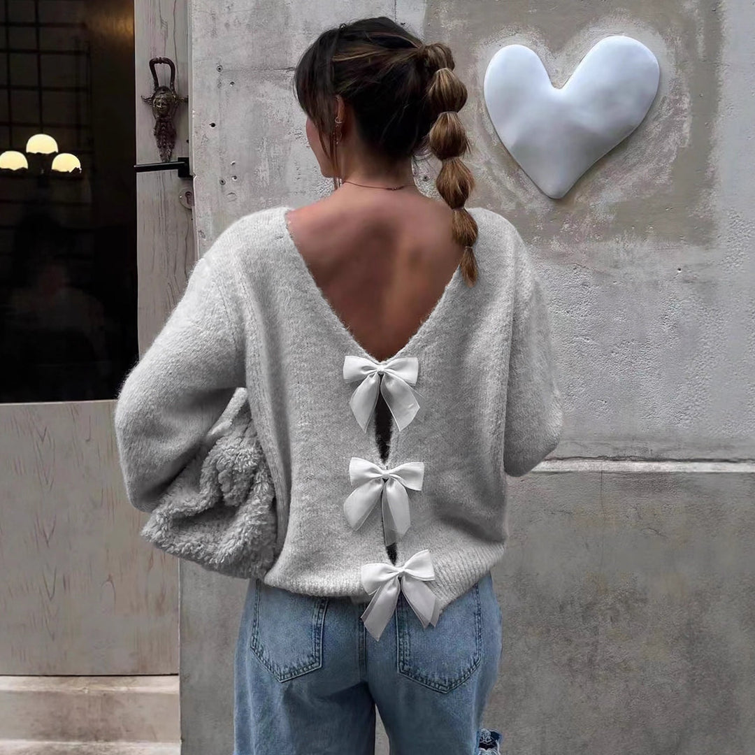 Drune | Pullover mit Rückenausschnitt