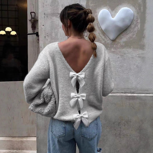 Drune | Pullover mit Rückenausschnitt