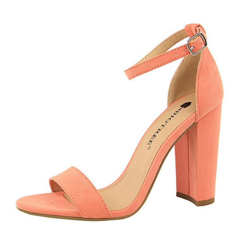 Drune | Buckle Block High Heels Pumps
