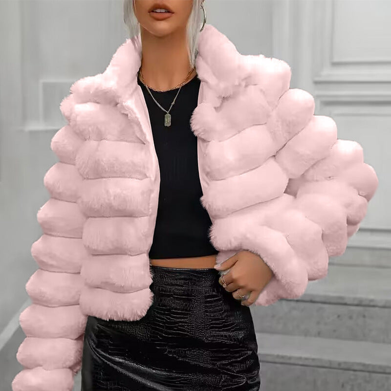 Drune | Kurzmantel aus eleganter Kunstpelz für Damen