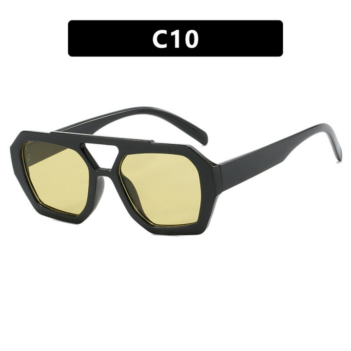Drune | Unregelmäßige Doppelstrahl-Sonnenbrille