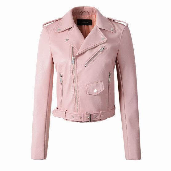 Drune | Damen gewaschenes PU Lederjacke
