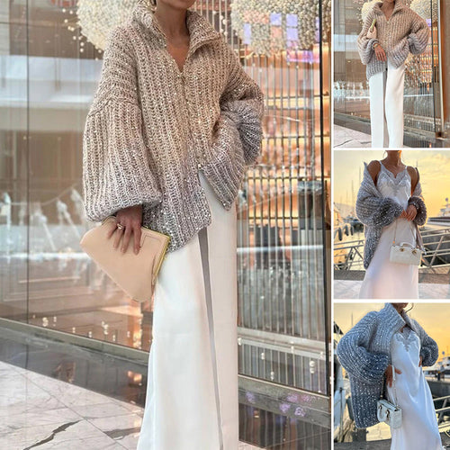 Drune | Strickjacke mit Glitzerpailletten