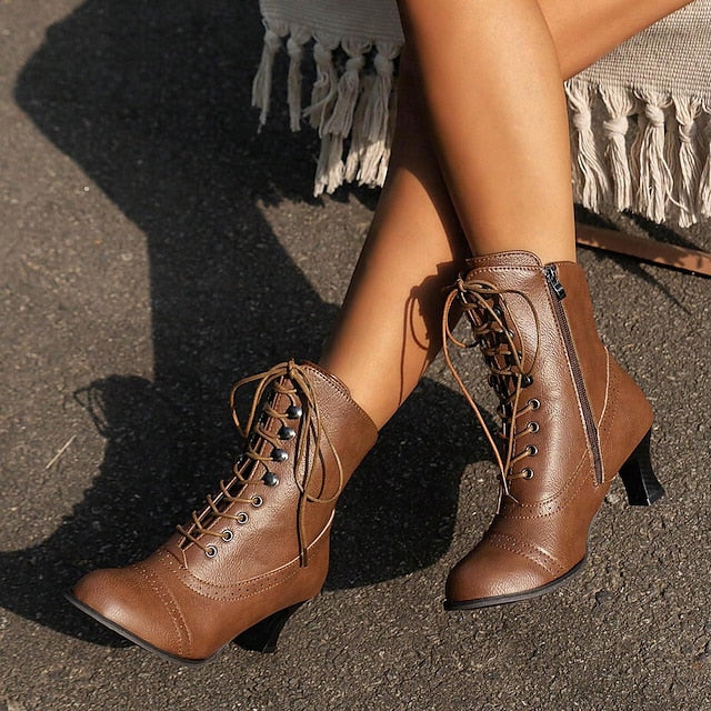 Vintage Komfort-Stiefel für Damen Drune Drune