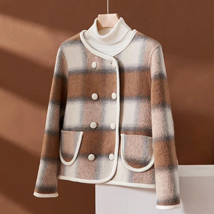 Drune | Elegante kariertes Blazer für Damen