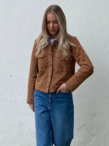 Drune | Stylische Wildlederjacke für Damen