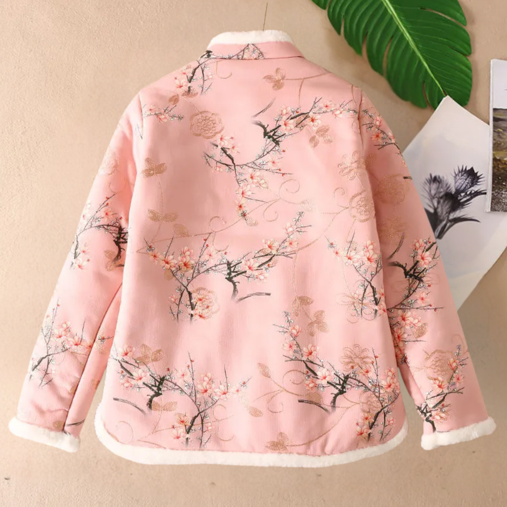 Drune | Warme Blumenjacke für Damen