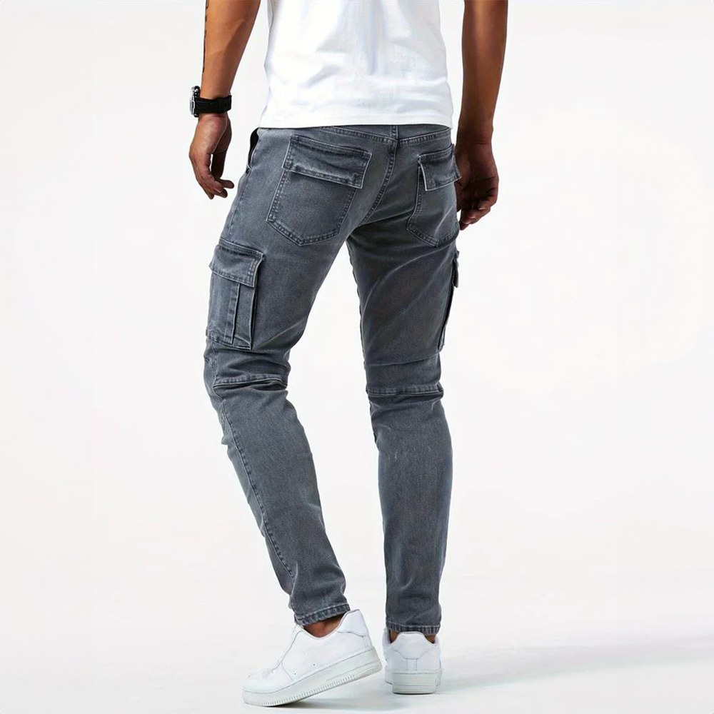 Drune | Denim Cargo Jeans